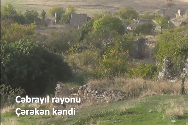 İşğaldan azad olunan Çərəkən kəndi - VİDEO