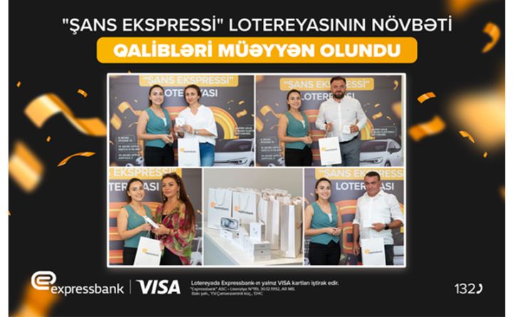 Expressbank VISA kart istifadəçilərinə hədiyyələr təqdim olundu