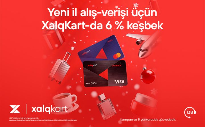 “XalqKart”da Yeni ilə özəl 6% keşbek