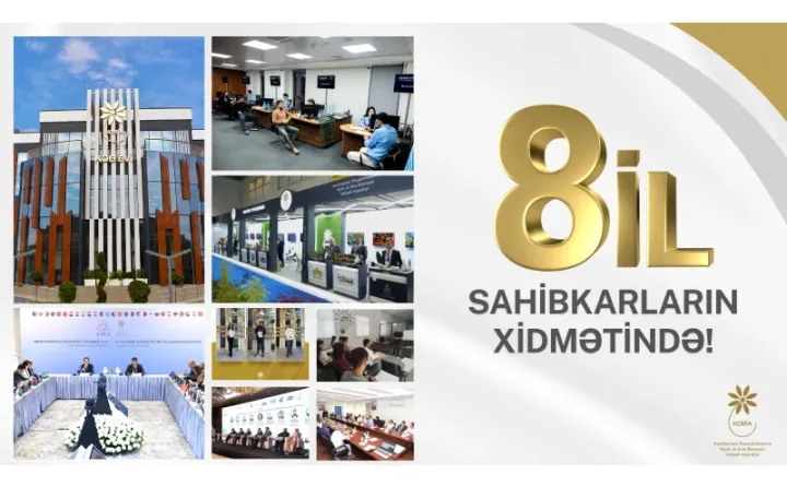 KOB-lara dəstək və xidmətlərin göstərilməsi üzrə ixtisaslaşmış KOBİA-nın yaranmasından 8 il ötür