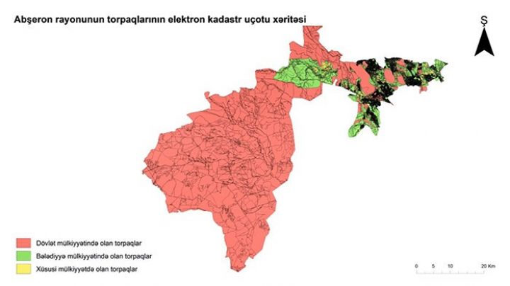 14 rayonda torpaqların kadastr uçotu işləri tamamlanmışdır
