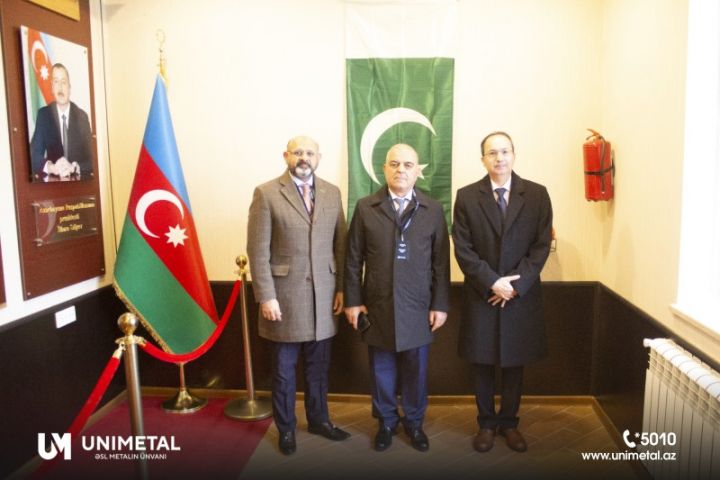 Pakistanın ölkəmizdəki səfiri Unimetal-ın istehsal kompleksində olub - FOTOLAR