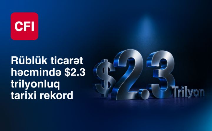 CFI Financial Group-dan rekord nəticə - İlk rübdə 2,3 trilyon dollarlıq ticarət dövriyyəsi